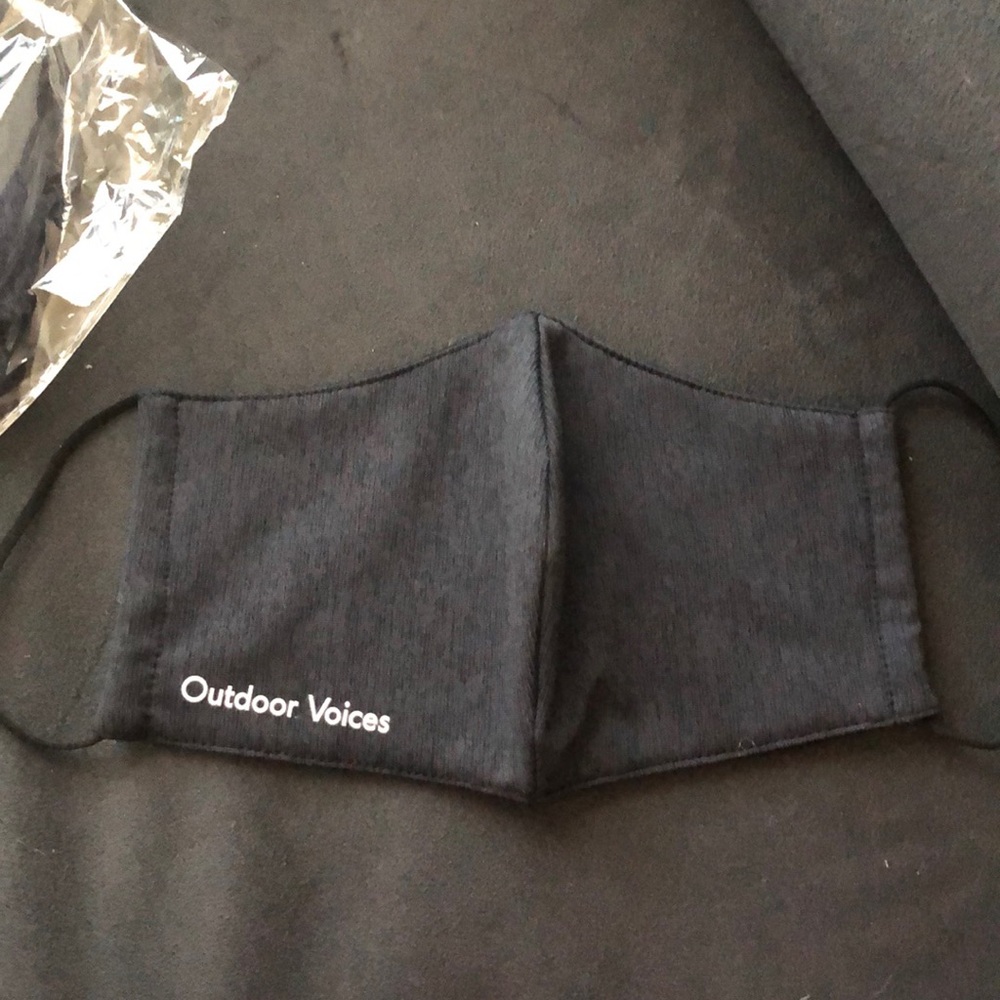 Set of 5 Outdoor Voices face masks